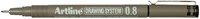 Fineliner Artline technisch 0.8mm zwart 1 Stuk