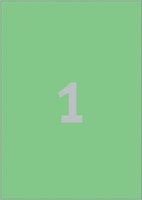 Etiket Avery 3472 210x297mm A4 groen 100st 100 Vel-2