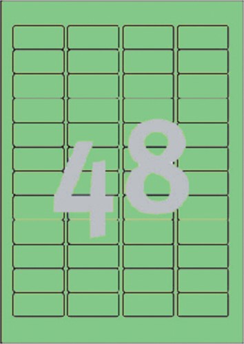 Etiket Avery L6040-20 45.7x21.2mm groen 960stuks 20 Vel-2