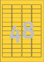 Etiket Avery L6041-20 45.7x21.2mm geel 960stuks 20 Vel-2