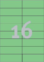 Etiket Avery 3454 105x37mm groen 1600st 100 Vel-2