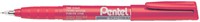 Fineliner Pentel NMF50 F rood 1 Stuk