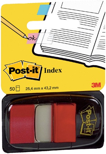 Indextabs Post-it 680 25.4x43.2mm rood 50 Stuk-2
