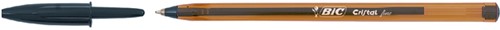 Balpen Bic Cristal F zwart 1 Stuk
