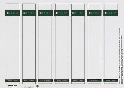RUGETIKET LEITZ 1681 PRINTBAAR 31X190MM KARTON 175 Stuk