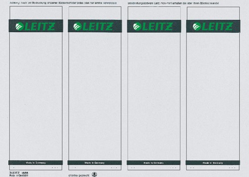 RUGETIKET LEITZ 1080 PRINTBAAR 62X192MM ZELFKL 25 Vel