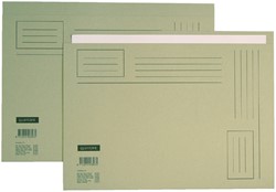 Vouwmap Quantore A4 ongelijke zijde 250gr grijs 1 Stuk