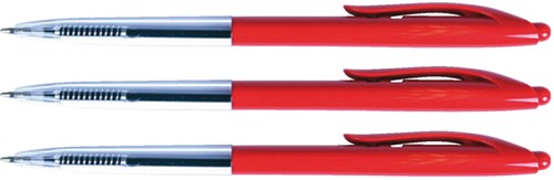 Balpen Quantore drukknop rood 1 Stuk