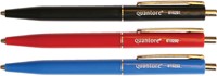 Balpen Quantore drukknop en metalen clip blauw 1 Stuk-2