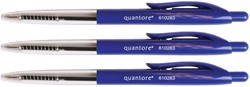 Balpen Quantore drukknop blauw 1 Stuk