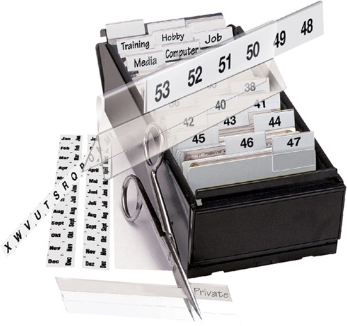 Indextabs Djois 10x150mm zelfkl aanpasbaar perm wt 5 Stuk