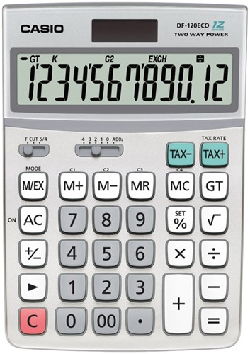 Rekenmachine Casio DF-120 ECO 1 Stuk