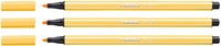 Viltstift STABILO Pen 68/44 M geel 1 Stuk