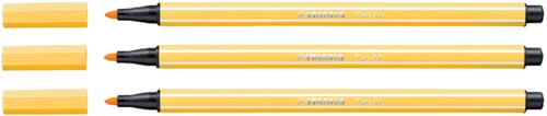 Viltstift STABILO Pen 68/44 M geel 1 Stuk