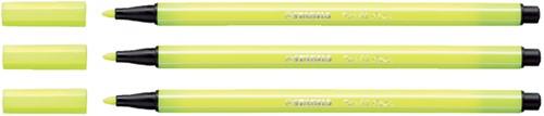 Viltstift STABILO Pen 68/024 M neon geel 1 Stuk