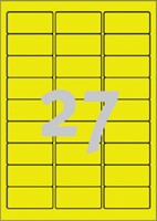 Etiket Avery L6004-25 63.5x29.6 neon geel 675stuks 25 Vel-2