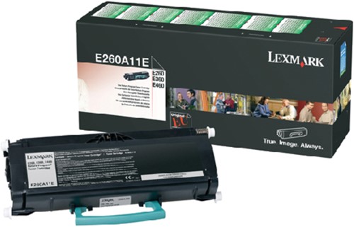 Tonercartridge Lexmark E260A11E prebate zwart 1 Stuk