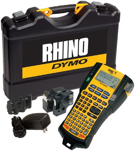 Labelprinter Dymo Rhino 5200 abc 19mm geel koffer 1 Stuk