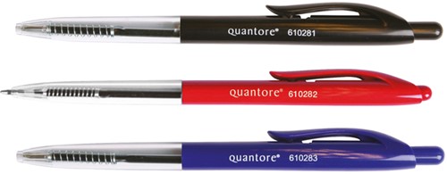Balpen Quantore drukknop zwart 1 Stuk-2