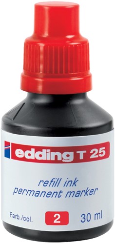 Viltstiftinkt edding T25 rood 1 Stuk