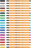 Fineliner STABILO point 88/040 F neon rood 1 Stuk-2