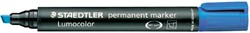 Viltstift Staedtler Lumocolor 350 schuin 2-5mm bl 1 Stuk