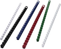 Bindrug GBC 6mm 21rings A4 wit 100 Stuk-1