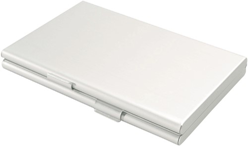 Visitekaartdoos duo aluminium 1 Stuk