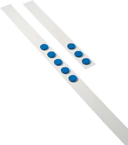 Wandlijst Desq 100cm met 5 magneten 32mm blauw 1 Set