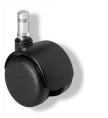 Tapijt wiel, geremd, 50mm (ZWART)