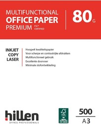Kopieerpapier HILLEN Multifunctional Paper A3 80 grs wit  500 vel