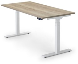 Ergonomische werkplek, elektrisch verstelbaar van 65-130cm.   In diverse afmetingen en kleuren leverbaar!