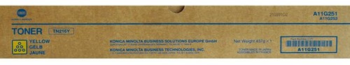Konica Minolta Toner TN216Y (A11G251) Geel (origineel) Bizhub C220 / C280-2